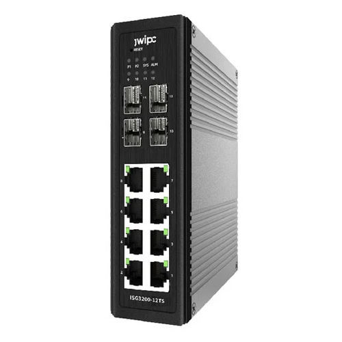 Switch Ethernet gestibile - ISG3200-12TS - JWIPC TECHNOLOGY CO., LTD. - 12 porte / su guida DIN / standard