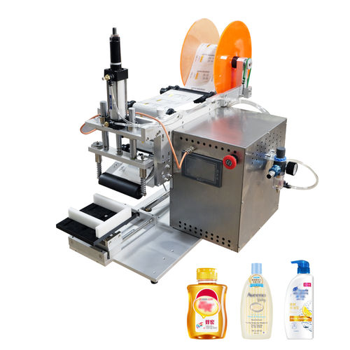 Macchina di etichettatura semiautomatica - LM2 - Guangzhou Chaoxian Packing Machine Co., Ltd. - per bottiglie / per lattine / per l'industria farmaceutica