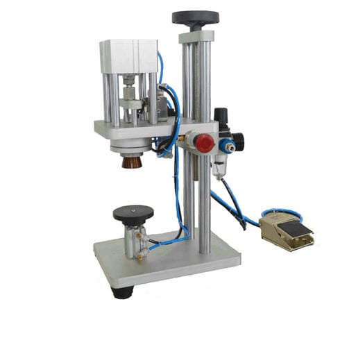 Pressa crimpatrice per flacone di profumo - CM3-P - Guangzhou Chaoxian Packing Machine Co., Ltd. - semiautomatica / pneumatica