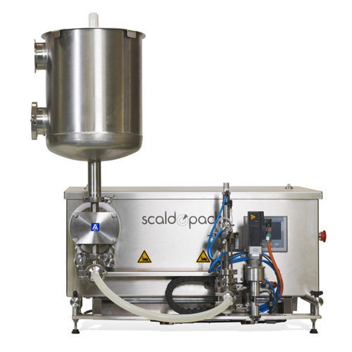 Riempitrice chiuditrice semiautomatica - Smartfiller - Scaldopack NV - per prodotti alimentari / industriale