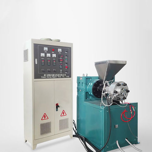 Estrusore per profilati - Magnetic Strip Extruder - Xiamen Dexing Magnet Tech. Co., Ltd. - con monovite con zona di alimentazione scanalata / compatto / resistente alla corrosione