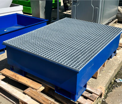 Vasca di raccolta multiuso - Eurial - per contenitore IBC / per carichi pesanti / 3 fusti