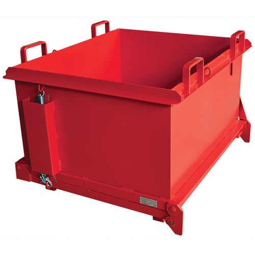 Benna per rifiuti con fondo apribile - SBFO series - STOCKMAN - in metallo / per carrello elevatore