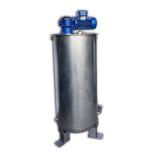 Recipiente con agitatore - ASS-TK1403-ME - Airmation ECP srl - ad accumulo / in acciaio inossidabile / cilindrico
