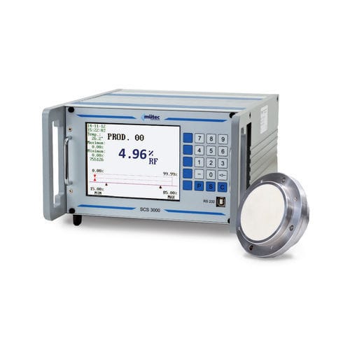 Misuratore di umidità per prodotti sfusi - HUMY 3000 - Mütec Instruments GmbH - capacitivo / con display digitale / in linea