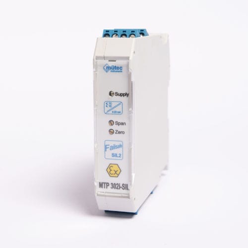 Trasmettitore di temperatura su guida DIN - MTP 302i - Mütec Instruments GmbH - con termocoppia / a 2 canali / 2 cavi