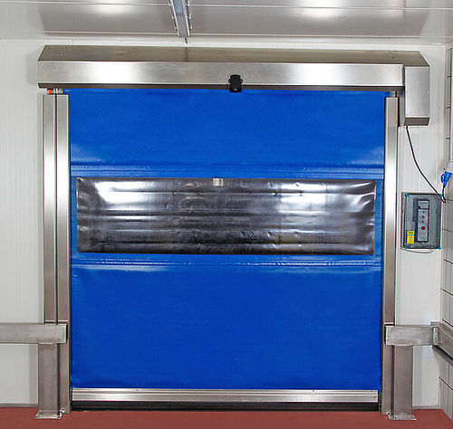 Porta ad avvolgimento - Aliga-Tor GmbH - in acciaio inossidabile / in tessuto / in plastica