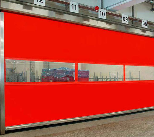 Porta ad avvolgimento - Aliga-Tor GmbH - in acciaio inossidabile / in tessuto / in plastica