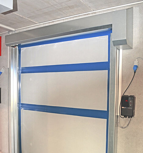 Porta ad avvolgimento - Aliga-Tor GmbH - in acciaio inossidabile / classe 2 / per interno