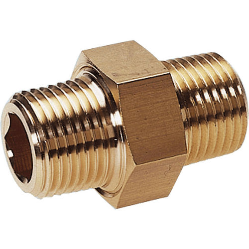 Nipplo in ottone - 288757  - Mader - filettato / esagonale / dritto