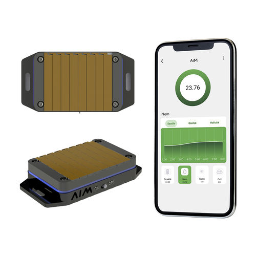 Monitor di controllo della qualità dell'aria interna - AiM  - ESCOM ENHANCED SOLUTIONS WIRELESS & BATTERY-free s - CO2 / umidità relativa / temperatura