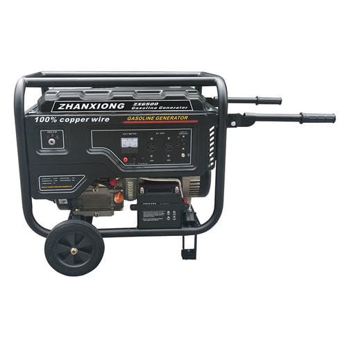 Gruppo elettrogeno a benzina - ZX6500 - Chongqing Zhanxiong Machine Manufacture Co., Ltd. - monofase / con rotelle / 60 Hz