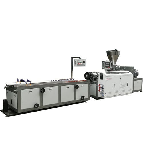 Linea di estrusione bivite conica - YF series - Suzhou ACC Machine Co., Ltd. - doppia uscita / per profilati / per PVC