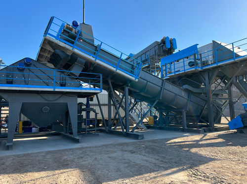 Vaglio per cantiere di costruzione - Polygonmach - centrifugo / mobile / per prodotti sfusi