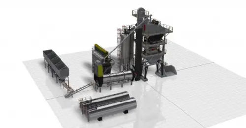 Impianto di produzione d'asfalto stazionario - PBA 60-80 - Polygonmach