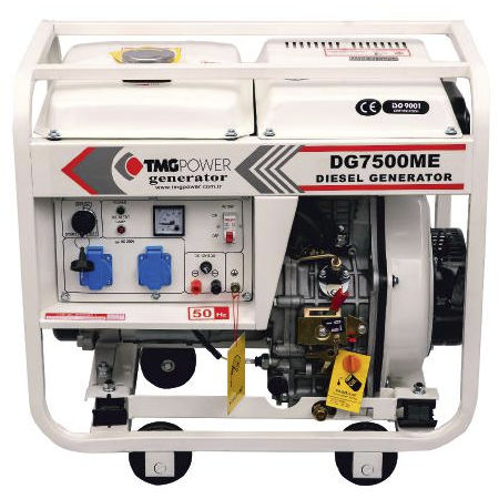 Gruppo elettrogeno diesel - DG7500ME - TMG POWER - monofase / 50 Hz / con raffreddamento ad aria