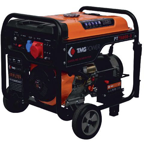 Gruppo elettrogeno a benzina - GG7500E3 - TMG POWER - monofase / 50 Hz / con raffreddamento ad aria