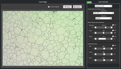 Software di acquisizione di immagini - LIVE - MIPAR - per reportistica / di analisi / di interfaccia