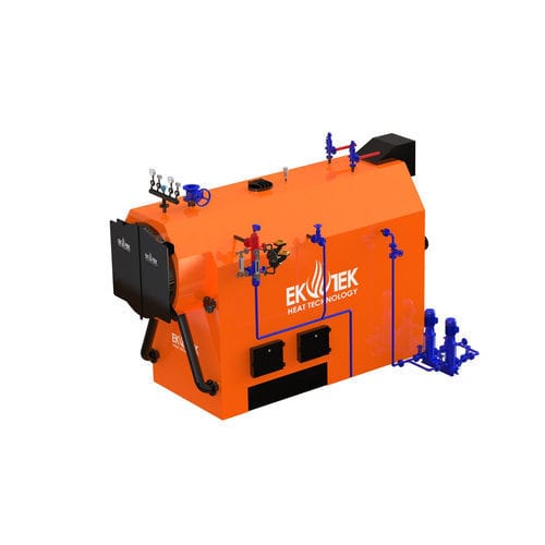 Caldaia a vapore - HİBRİT series - Ekotek Heat Technology - a gas / a carbone / a pellet