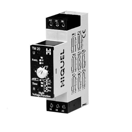 Relè temporizzatore multifunzione - TM series  - HIQUEL - su guida DIN / DIP