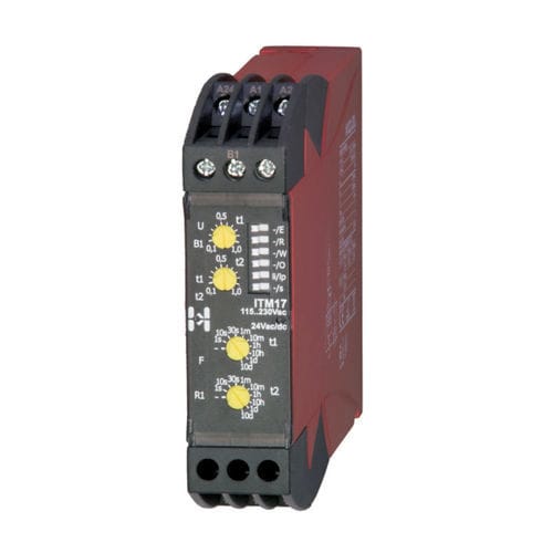 Relè temporizzatore multifunzione - ITM17 - HIQUEL - con attrazione ritardata / off-delay / a impulsi