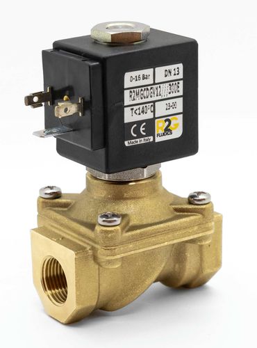 Elettrovalvola a 2 vie - R2MG NC - R2G Fluidics Srl - a comando diretto / normalmente chiusa / per acqua