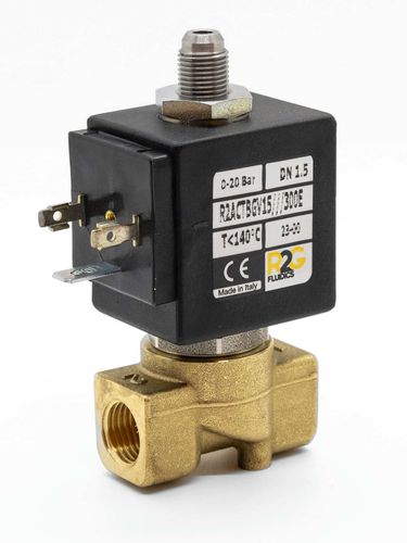 Elettrovalvola a comando diretto - R2ACT NC - R2G Fluidics Srl - a 3/2 vie / normalmente chiusa / per acqua
