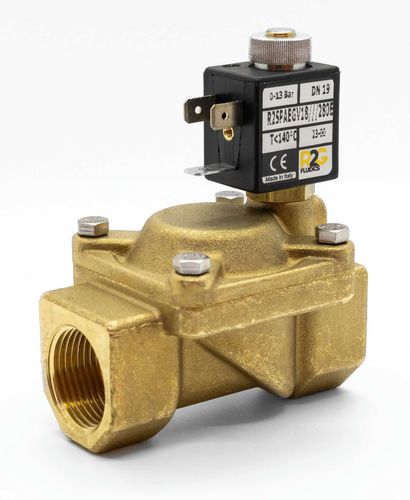 Elettrovalvola a comando assistito - R2SP-R2SR NA/NO - R2G Fluidics Srl - a 2 vie / normalmente aperta / per acqua