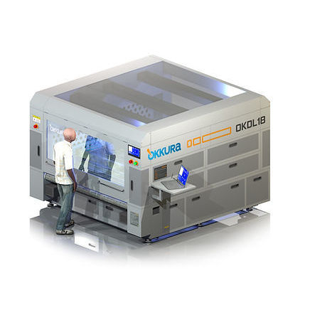 Macchina da taglio laser a 2 fasci - OKDL18 - Okkura Limited - per tessuti tecnici / con raffreddamento ad acqua / completamente chiusa