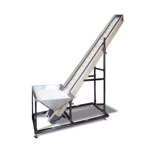 Trasportatore a nastro - UF-3020 - Advanced Poly Packaging - inclinato / a scarica / per alimentatore