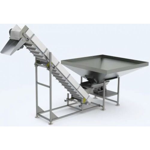 Trasportatore a vibrazione - UF-3040 - Advanced Poly Packaging - a nastro / inclinato / per alimentatore