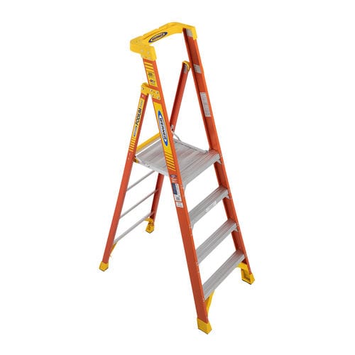 Scaletta portatile - PD6204 - WERNER CO - in alluminio / con gradini rivettati