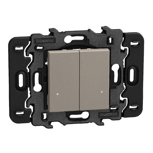 Interruttore 2 poli - YG4003DCW - BTICINO - per montaggio a filo / per montaggio in superficie / con spia luminosa