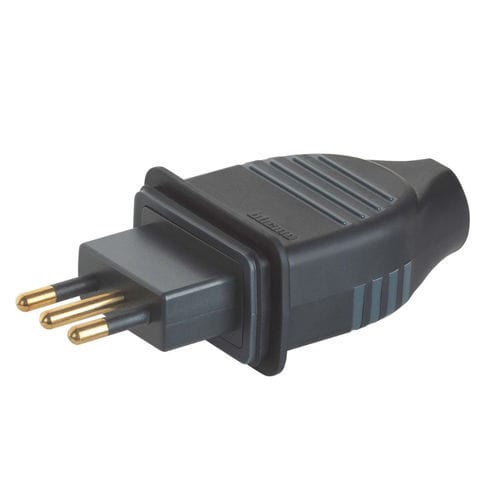 Spina elettrica mobile - S2027GE - BTICINO - IK 07 / IP44 / 2 poli