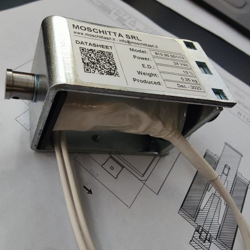 Elettromagnete lineare - MOSCHITTA SRL - a doppio effetto / open frame / DC