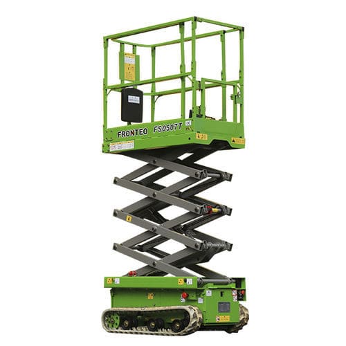Piattaforma elevatrice a forbice cingolata - FS0507T - Fronteq (Changzhou) Machinery Co., Ltd. - elettrica / per uso in interni ed esterni / per magazzino