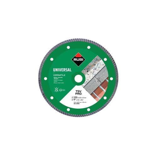 Lama per sega circolare - TSV series - RUBI - per troncatura / diamantata / per calcestruzzo