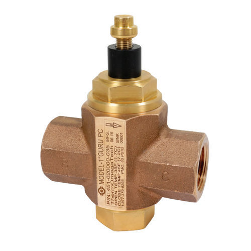 Valvola di svuotamento - GURU PC® - Thermomegatech - per acqua potabile / in linea / in ottone