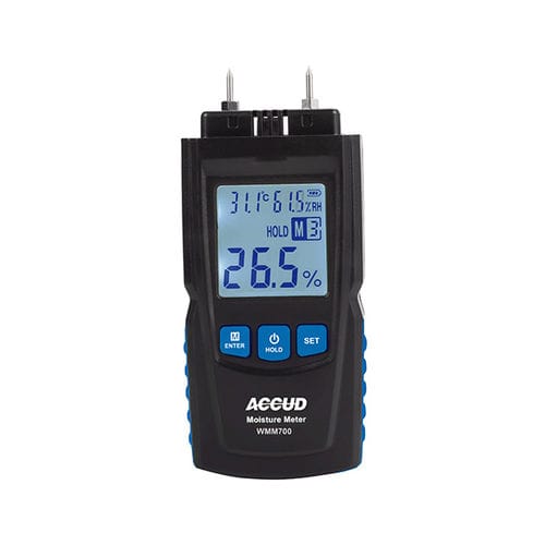 Misuratore di umidità per legno - WMM700 - Accud Co. Ltd - ad albero / con display digitale / palmare