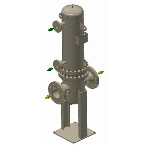 Scambiatore di calore multitubo - HWT-V - Heat Group - liquido/gas / in acciaio / compatto