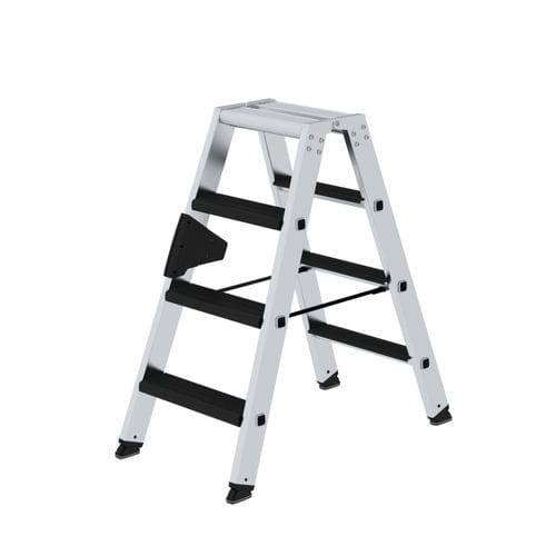 Scaletta portatile - 0422 series - Munk Günzburger Steigtechnik - in alluminio / 3 gradini / 5 gradini