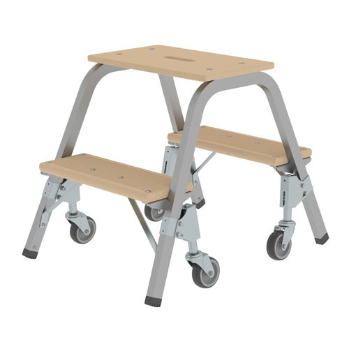 Scaletta in legno - Munk Günzburger Steigtechnik - 3 gradini / 2 gradini / 4 gradini