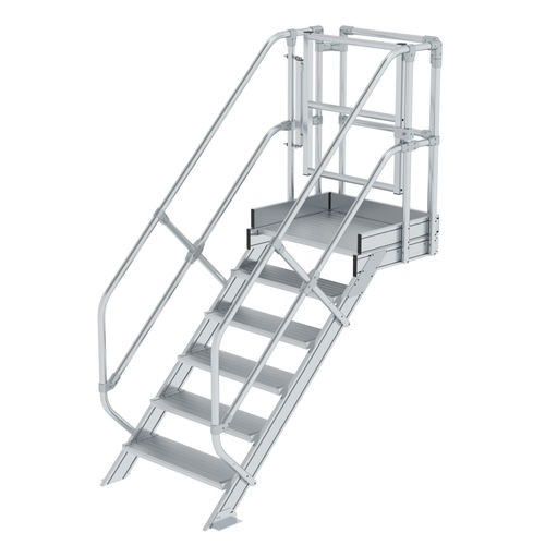 Scala da esterno - 6323 series - Munk Günzburger Steigtechnik - in acciaio / con parapetto di sicurezza / con certificazione REACH