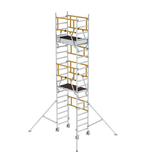 Ponteggio a torre amovibile - 125111 - Munk Günzburger Steigtechnik - per facciata / con scala / in alluminio