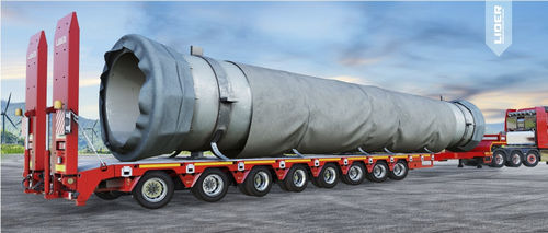 Semirimorchio extra ribassato - lider trailer - più di 6 assi / con frenatura inerziale / allungabile