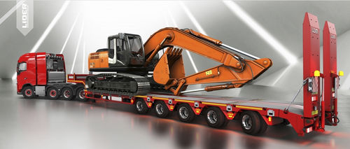 Semirimorchio extra ribassato - lider trailer - a 5 assi / con frenatura inerziale / allungabile