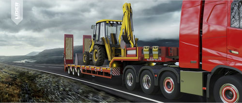 Semirimorchio extra ribassato - lider trailer - per macchine / da cantiere / a 3 assi