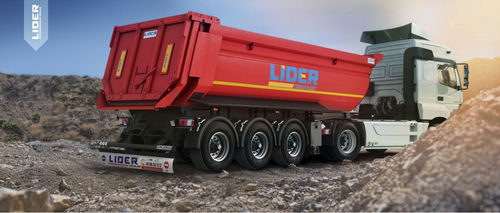 Semirimorchio con cassone ribaltabile - lider trailer - a 3 assi / con frenatura inerziale