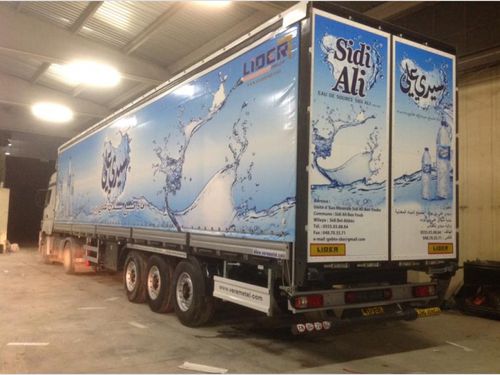 Semirimorchio telonato - lider trailer - a 3 assi / con carico trasversale