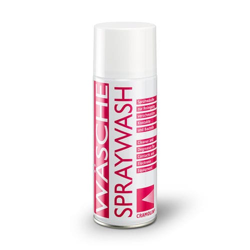 Detergente aerosol - Cramolin SPRAYWASH - ITW Industrial Solutions - a base di solvente / per contatti elettrici / per dispositivi elettronici